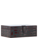 Leather Decorative Home Accessories Box Black/red: AGC-45
