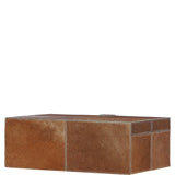 Leather Decorative Home Accessories Box Hair-on Hide Tan: AGC-49