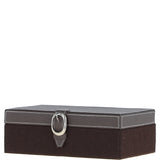 Leather Decorative Home Accessories Box Tan: AGC-51