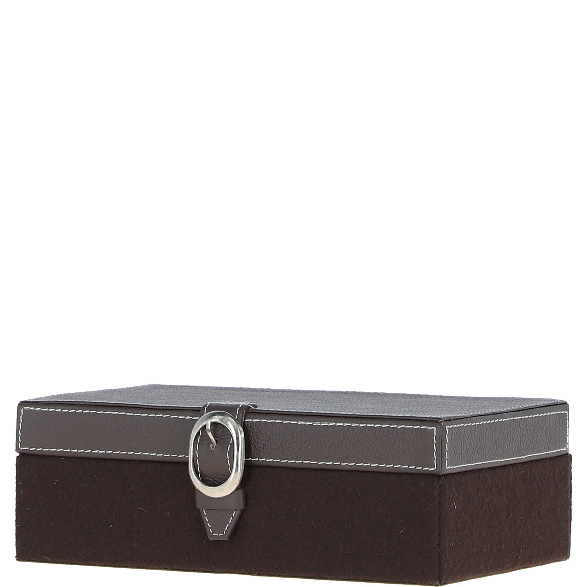 Leather Decorative Home Accessories Box Tan: AGC-51