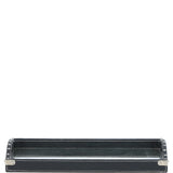 Luxury Rectangular Leather Tray Black: AGC-58