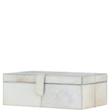 Leather Decorative Home Accessories Box Hair-on Hide Off White: AGC-61