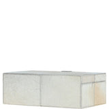 Leather Decorative Home Accessories Box Hair-on Hide Off White: AGC-61
