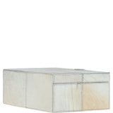 Leather Decorative Home Accessories Box Hair-on Hide Off White: AGC-61