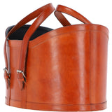 Ashwood Leather Magazine Basket Tan : agc67