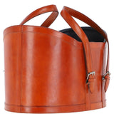 Ashwood Leather Magazine Basket Tan : agc67