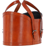 Ashwood Leather Magazine Basket Tan : agc68