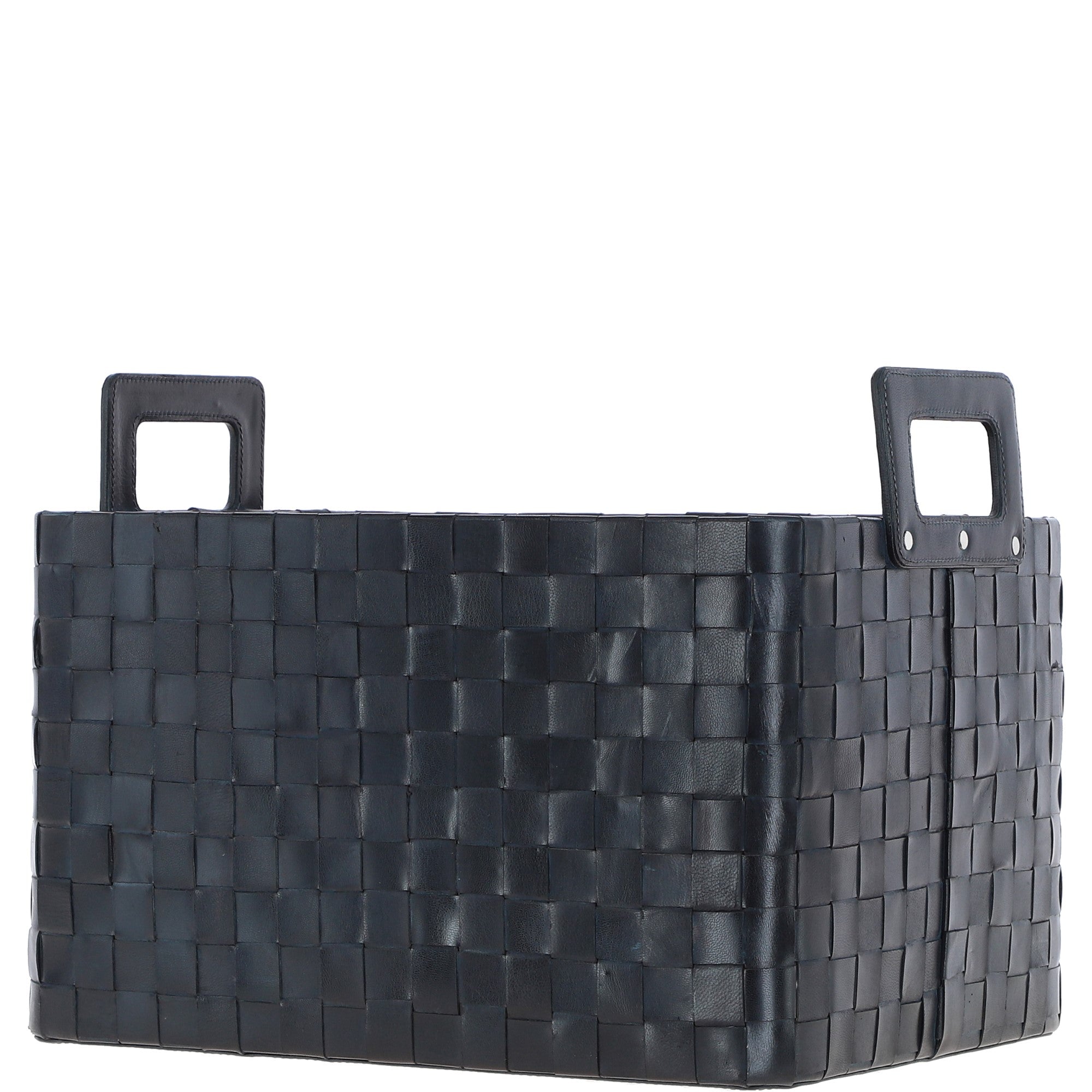 Ashwood Rectangular Magazine/Newspaper Basket Blue :AGC746