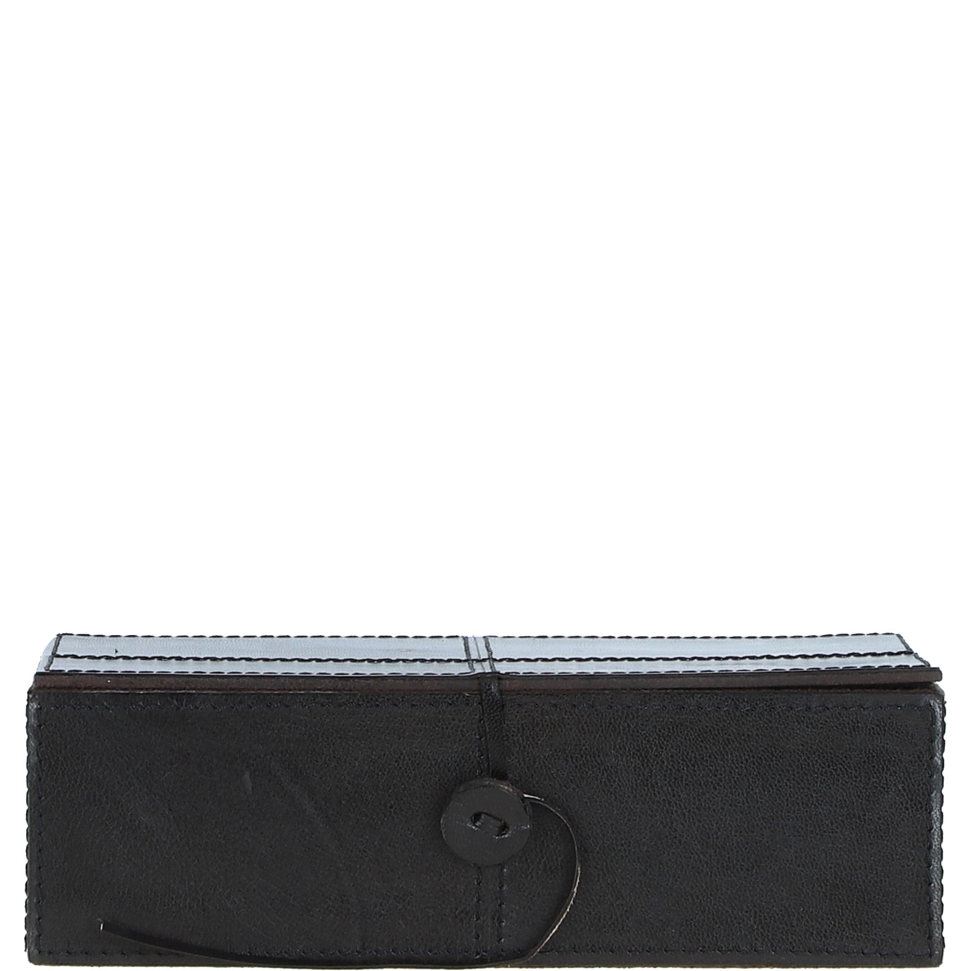 Leather Decorative Home Accessories Box Dk Brown: AGC-77