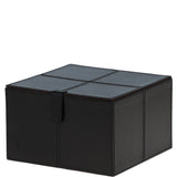 Leather Decorative Home Accessories Box Dk Brown: AGC-78