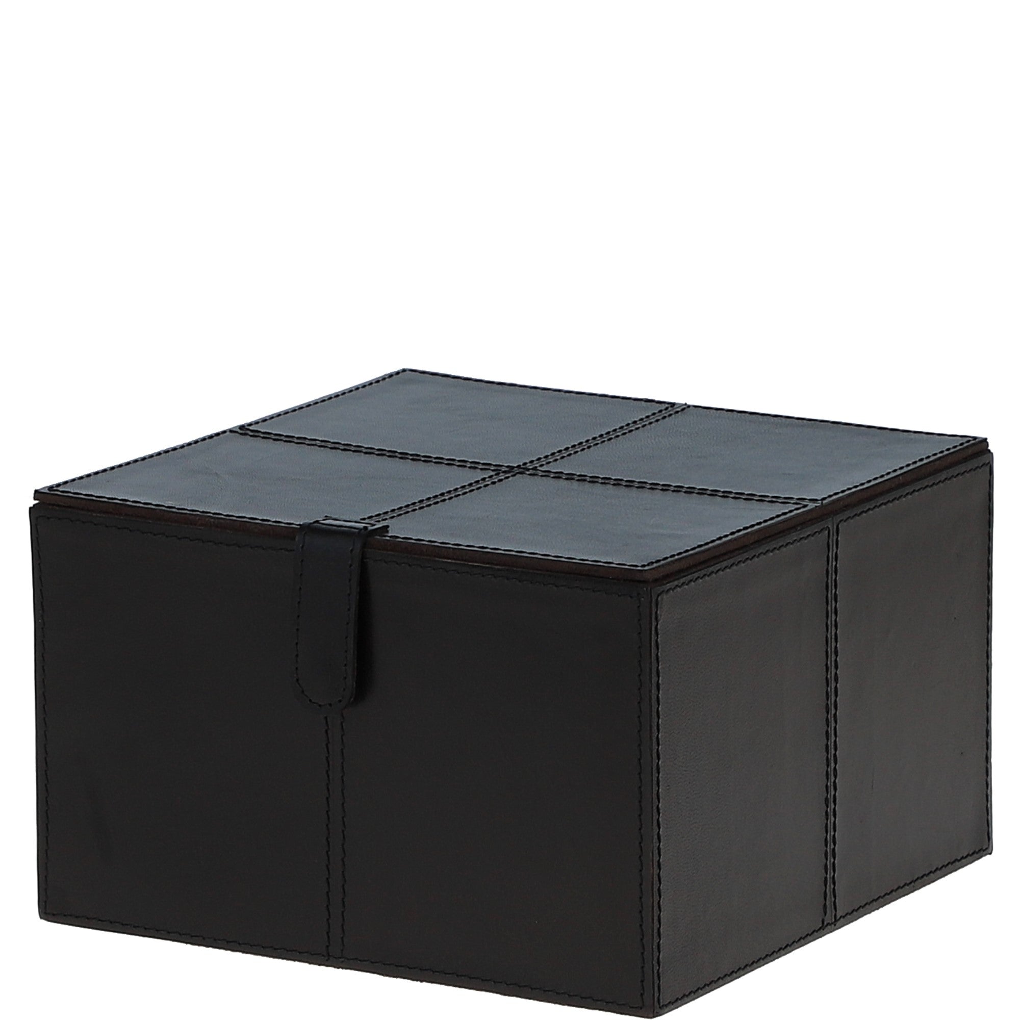 Leather Decorative Home Accessories Box Dk Brown: AGC-78