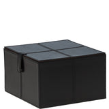 Leather Decorative Home Accessories Box Dk Brown: AGC-78