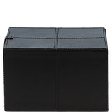 Leather Decorative Home Accessories Box Dk Brown: AGC-78