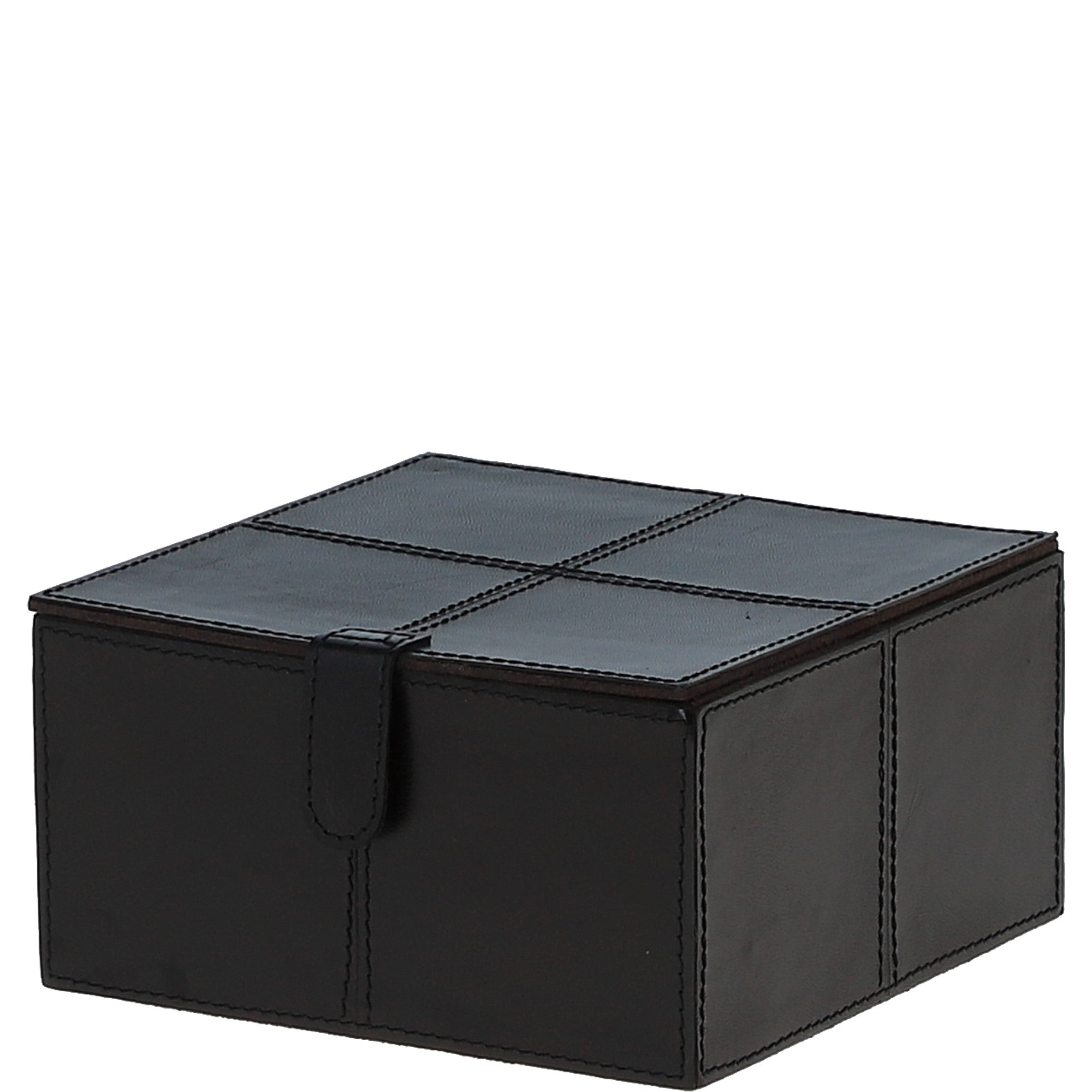 Leather Decorative Home Accessories Box Dk Brown: AGC-79