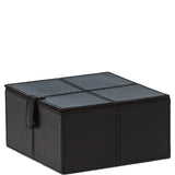 Leather Decorative Home Accessories Box Dk Brown: AGC-79