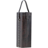 Leather Single Wine Bottle Holder Brown: AGC-83