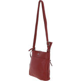 Mini Leather Shoulder Bag Red: AJ-630