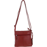 Mini Leather Shoulder Bag Red: AJ-630