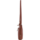 Mini Leather Shoulder Bag Tan: AJ-630