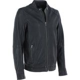 Ashwood Mens Leather Biker Jacket Black: AMJ-3