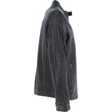 Ashwood Mens Leather Biker Jacket Dark Brown: AMJ-3