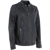 Ashwood Mens Leather Biker Jacket Dark Brown: AMJ-3