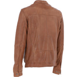 Ashwood Mens Leather Biker Jacket Cognac: AMJ-3
