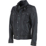 Ashwood Mens Leather Biker Jacket Dark Brown: AMJ-4