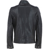 Ashwood Mens Leather Biker Jacket Dark Brown: AMJ-4