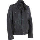 Ashwood Mens Leather Biker Jacket Dark Brown: AMJ-4