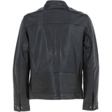 Ashwood Mens Leather Biker Jacket Dark Brown: AMJ-8