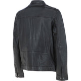 Ashwood Mens Leather Biker Jacket Dark Brown: AMJ-8