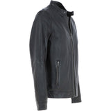 Ashwood Mens Leather Biker Jacket Dark Brown: AMJ-8