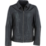 Ashwood Mens Leather Biker Jacket Dark Brown: AMJ-9