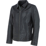 Ashwood Mens Leather Biker Jacket Dark Brown: AMJ-9