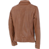 Ashwood Mens Leather Biker Jacket Cognac: AMJ-9