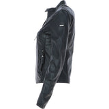 Women's Leather Biker Jacket Black: Andrea