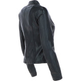 Women's Leather Biker Jacket Black: Andrea