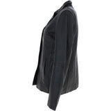 Leather Jacket Black/app: ANGELA