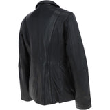Leather Jacket Black/app: ANGELA