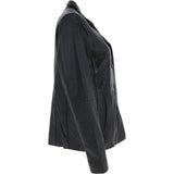 Leather Jacket Black/app: ANGELA