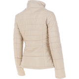 Women's Leather Jacket Beige: Anita