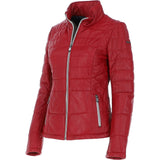 Women's Leather Jacket Red: Anita