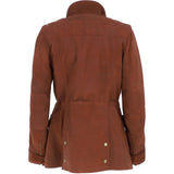 Fenland Women's Nubuck Leather Jacket Rust:  AnnaMae