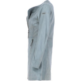 Ladies 3/4 Side Zip Leather Jacket Grey: Aroma
