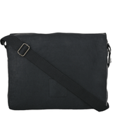 Five Pocket Carry All Leather Messenger Bag Black/ant : Pedro