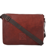 Five Pocket Carry All Leather Messenger Bag Cognac : Pedro