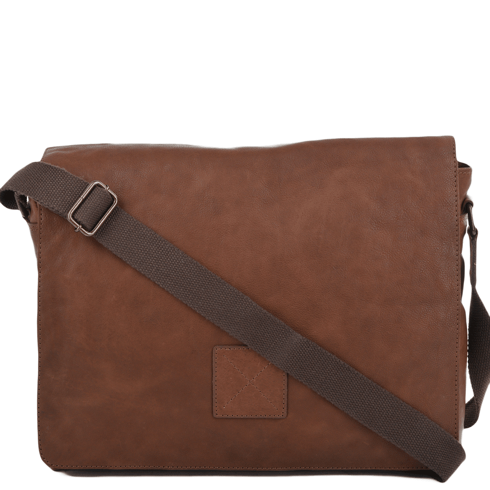 Five Pocket Carry All Leather Messenger Bag Tan/col : Pedro