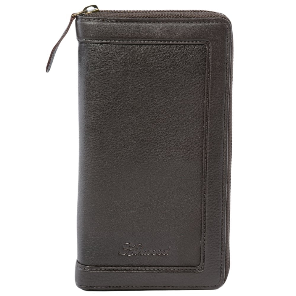 Leather Travel Wallet Brown : TW-01