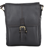 Mens A4 Ipad Pocket Leather Messenger Bag Brown/tum : Benjamin